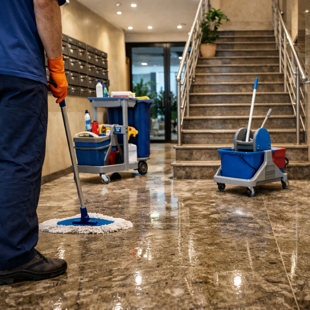 תחזוקת ניקיון שוטפת לבניינים